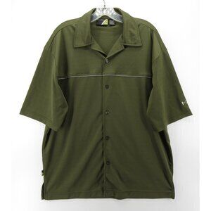VINTAGE Kik Wear Shirt Medium Camp Button Up Y2K Surfer Skater Grunge